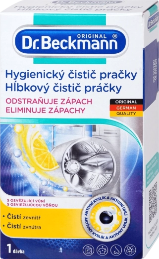 Hügieeniline pesumasina puhastusvahend aktiivsöega 250 g DR. BECKMANN
