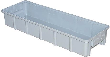Plastist riiulisahtel 20 × 60 × 9,5 cm, kandevõime 12 kg