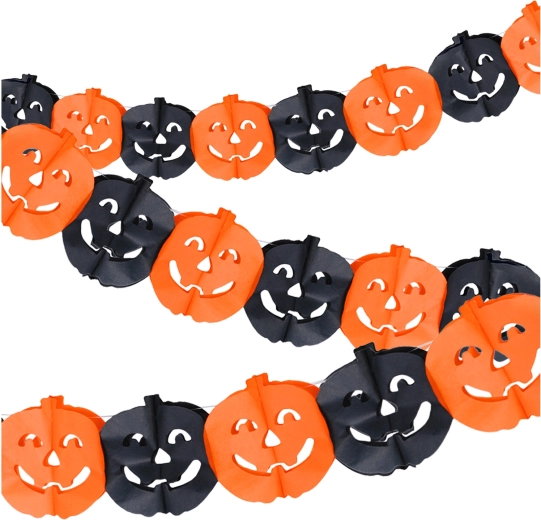 Paberist Halloweeni girland kõrvitsatega 3 m Ruhhy - 1 tk