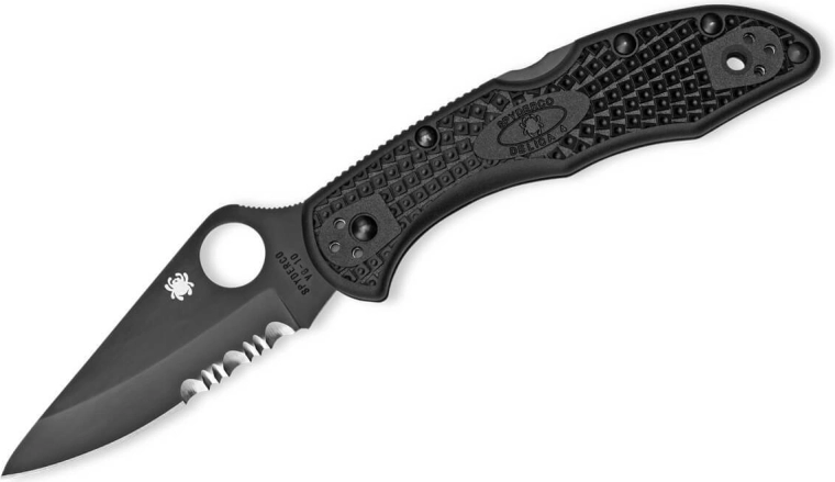 Spyderco Delica 4 Lightweight All Black taskunuga
