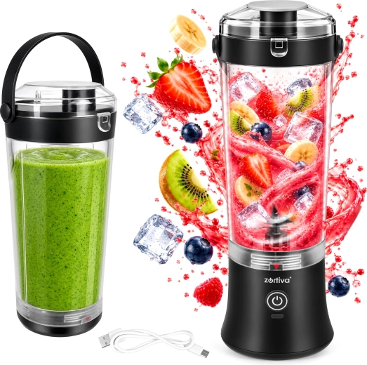 Portable Cordless Blender Zortiva ShakeWave 600 ml