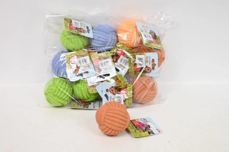 Tullo Squeaky Wool Ball for Dogs 6.5 cm
