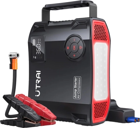 UTRAI JS5 auto käivitusbooster kompressoriga