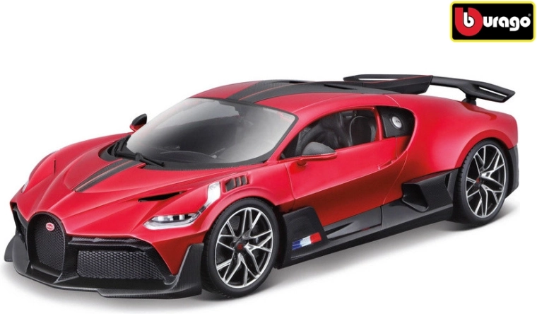 Bugatti Divo automudel mõõtkavas 1:18, metallikpunane