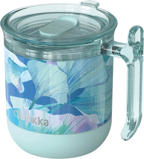 Roostevabast terasest termokruus Quokka Wave Ginkgo Leaves, türkiissinine 260 ml
