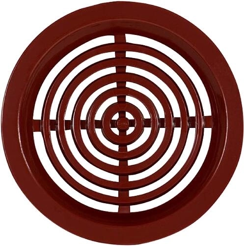Plastic ventilation grille 50 mm - 4 pcs – Brown