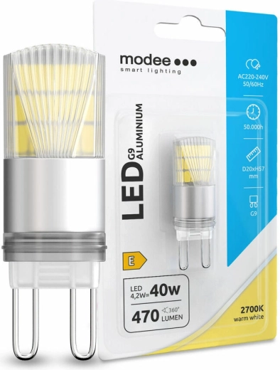 Modee LED-lamp G9 4,2 W soe valge