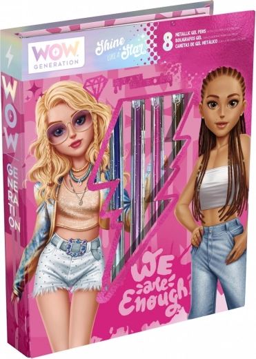 Loovkomplekt märkmik + 8 pastakat Wow Generation