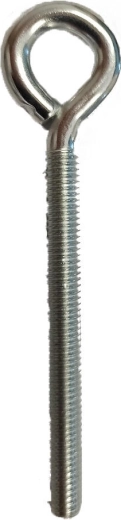 Closed eye bolt with metric thread M8 × 80, galvanized (75 pcs)