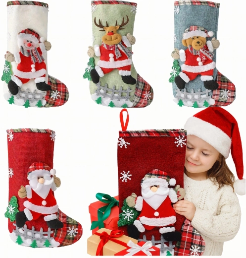 Christmas Gift Stocking for the Fireplace - 1 piece