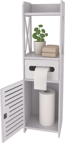 Toilet paper dispenser with dispensing opening
