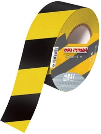 Kollase-must hoiatuslint 75 mm × 500 m