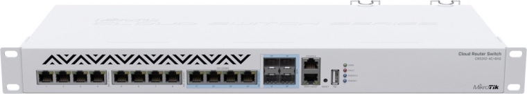 Cloud router switch 8× 10GbE ja 4× combo pordid