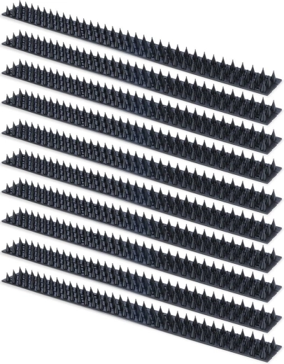 Plastist linnupeletusogad, mustad, 50 × 4,5 cm, 10 tk