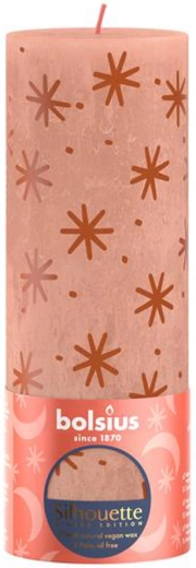 Rustikaalne küünal 190 × 68 mm – kreemjas karamell