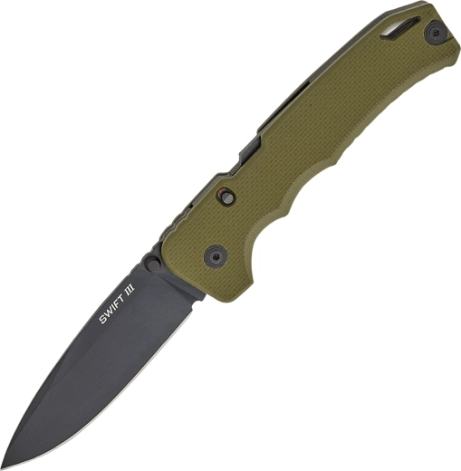 Suletav taskunuga Cold Steel Swift III abistatud avamisega 10,2 cm, G10 roheline