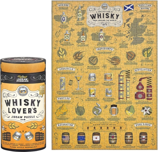 Whisky-sõprade pusle 500 tükiga
