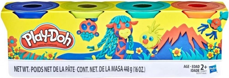 Play-Doh 4 topsi voolimassi – komplekt A