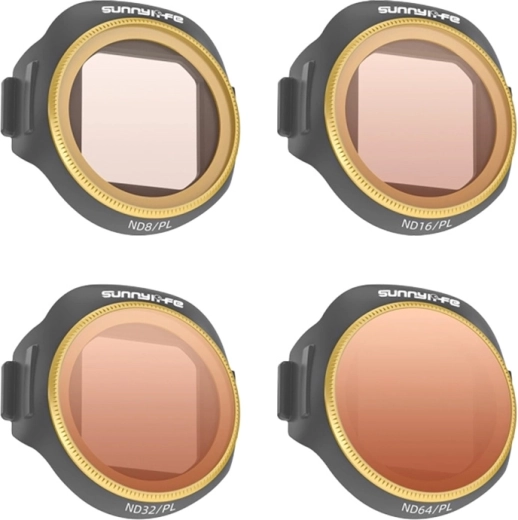 Sunnylife ND/PL filtrite komplekt DJI Mini 5 Pro jaoks (ND8/PL, ND16/PL, ND32/PL, ND64/PL)