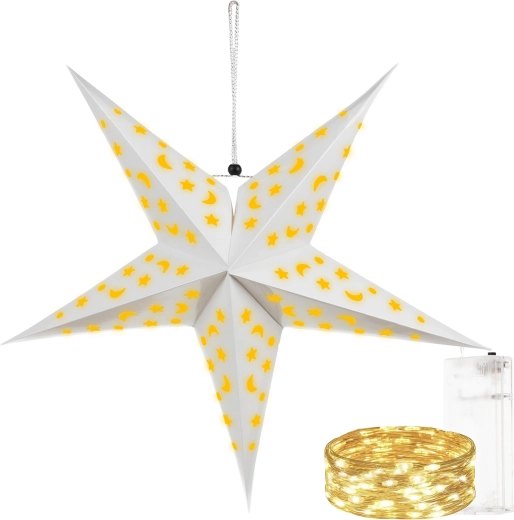 Ruhhy Christmas 3D LED Star 60 cm