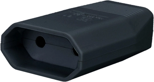Solight lame pistik (pistik) tüüp C Euro 2,5 A, sirge, IP20, must – 1 tk