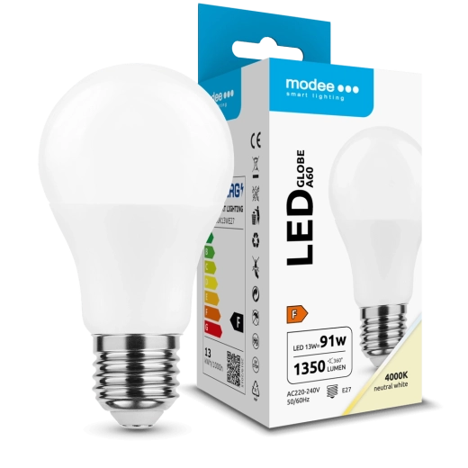 LED-pirn MODEE LIGHTING Globe A60 13 W E27 neutraalne valge