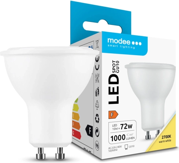 Modee LED kohtlamp 10 W GU10 1000 lm soe valge 2700 K 110°