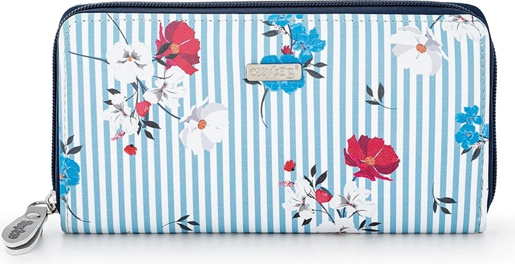 Women's Wallet with Floral Pattern Navy by MONY