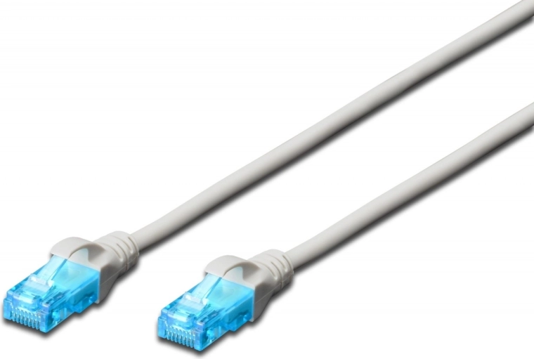 Cat 5e U/UTP network patch cable 15 m, gray
