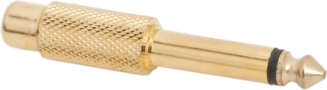 Kullatud RCA-pesa kuni 6,3 mm jack-pistikuni mono-adapter