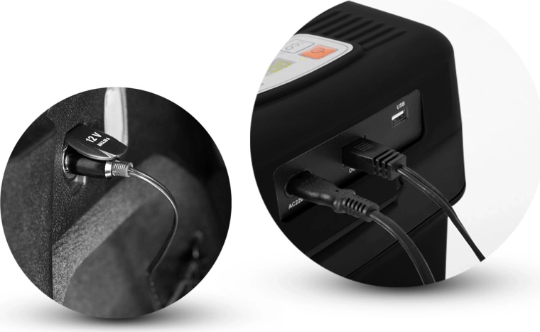 Nutikas 12 V ja 230 V toide + USB laadimiseks