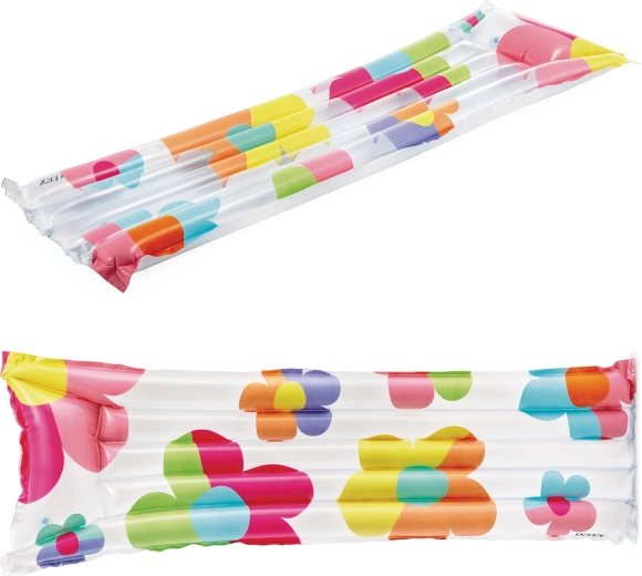 Lillemustriga täispuhutav ujumismadrats INTEX 183 × 69 cm