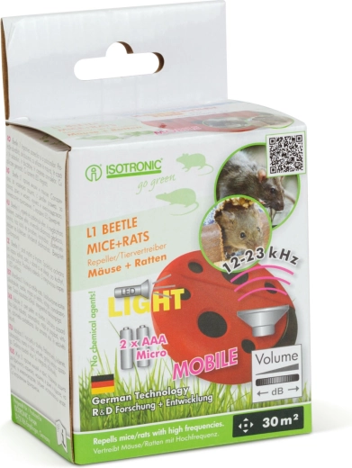 LED-valgustiga ultraheliga peletaja