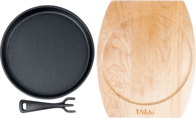 Detachable handle and safe serving