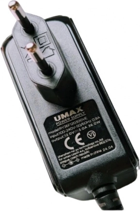 VisionBooki toiteadapter 12 V / 3 A pistikuga 3,5 × 1,35 mm
