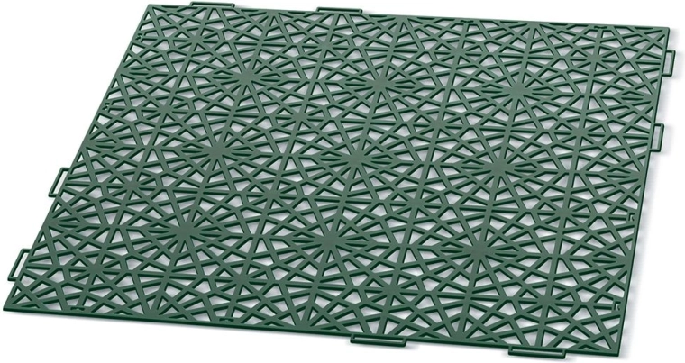 Aia libisemisvastased plaadid Mosaic 39,7 × 39,7 cm – rohelised, ühendatavad plastmoodulid