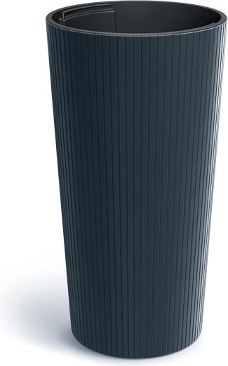 Lamia Slim Anthracite Planter with Removable Insert