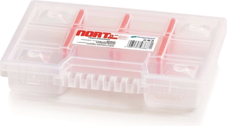 Plastist organiseerija 10 vaheruumiga NORT