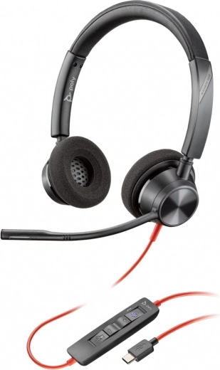 Kõrvaklapid POLY Blackwire 3320 MST USB-C/USB-A adapteriga
