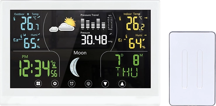 Solight weather station with color display, white