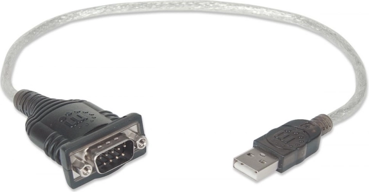 USB-adapter jadapordi RS232 (DB9) jaoks, kaabliga 45 cm