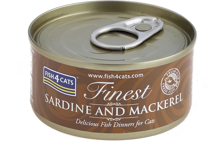 Kassidele mõeldud konserv sardiin makrelliga FISH4CATS 70 g