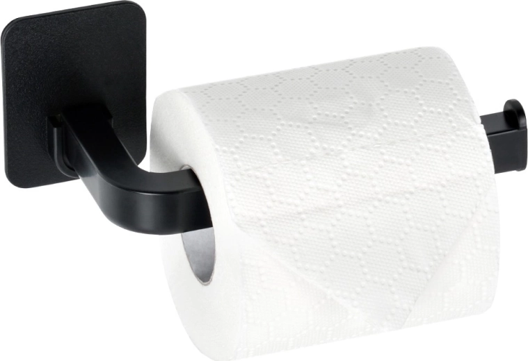 Must tualettpaberihoidik 3M liimkinnitusega 16,5 cm