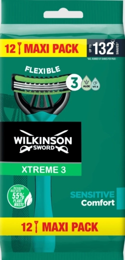 Ühekordsed habemeajamisajad Wilkinson Xtreme3 Sensitive, 12 tk