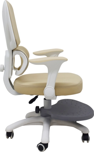 Flip-up armrests and mobility on casters