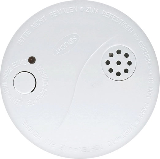 Solight suitsuandur alarmiga 85 dB, valge, 9 V patareiga – 1 tk