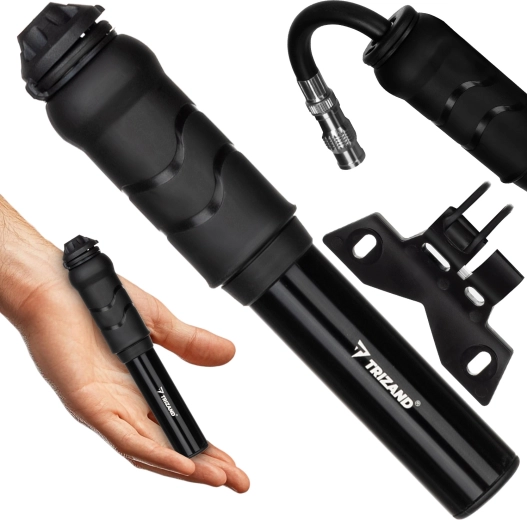 TRIZAND käsitsi jalgrattapump koos raamile kinnitatava hoidikuga, 7 bar – 1 tk