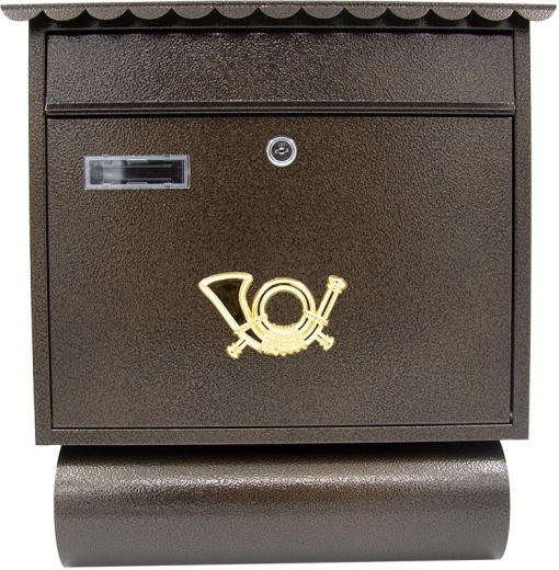 Antiikpruuni värvi postkast 390 × 440 mm ST 104