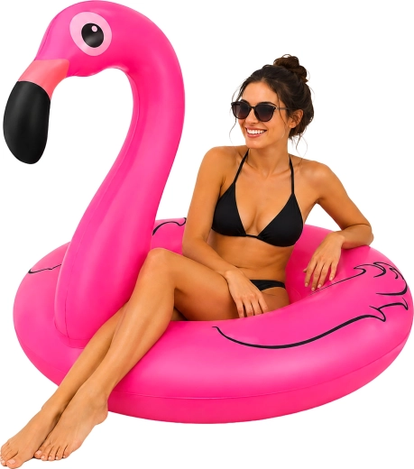 Täispuhutav ujumisrõngas flamingo 102 cm Trizand