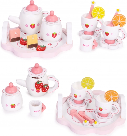Puidust teekomplekt 14 osaga ECOTOYS